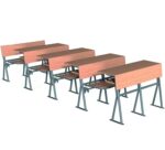 GM024-201 İkili Ahşap Amfi Sırası